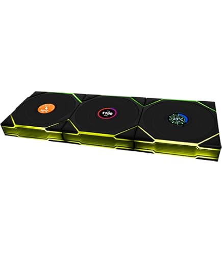 Amazon.co.jp: LIANLI 140mm ARGBケースファン UNI FAN TL LCD